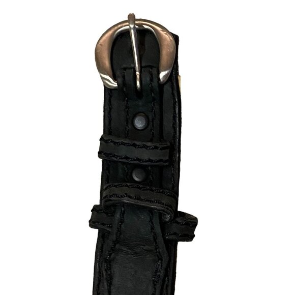 Duluth Trading Ranger Belt Mens 50 Used Black Leather - Picture 9 of 16
